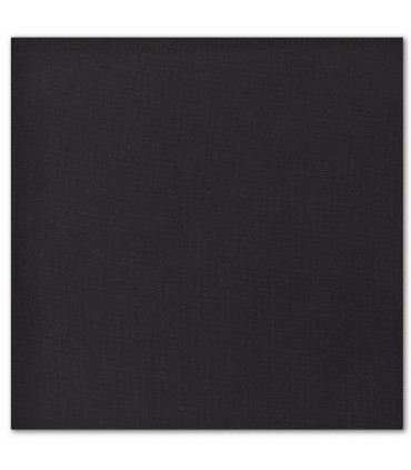 serviette de table brodée noire caviar