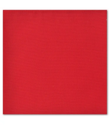 serviette de table brodée rouge cerise
