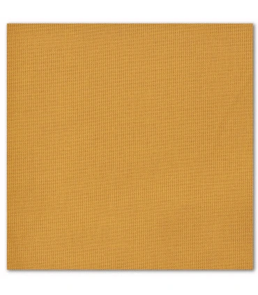 serviette de table brodée caramel