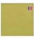 serviette de table brodée kiwi