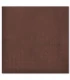 serviette de table brodée marron