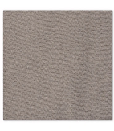 serviette de table brodée grise