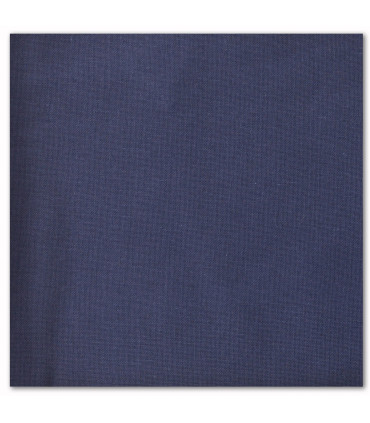 serviette de table brodée bleu marine