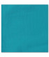 serviette de table brodée bleu petrole