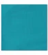 serviette de table brodée bleu petrole