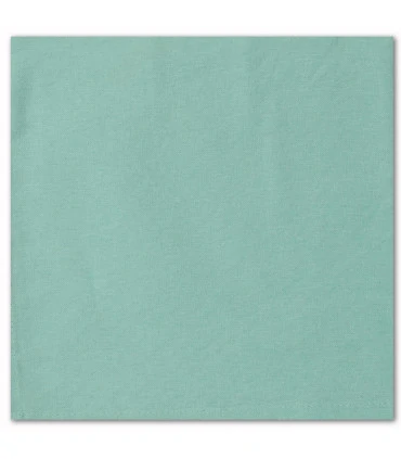 serviette de table brodée vert clair