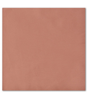 serviette de table brodée chocolat au lait