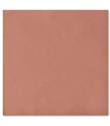serviette de table brodée chocolat au lait