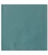 serviette de table brodée bleu vert