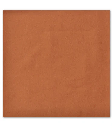 serviette de table brodée terra cota