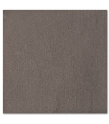 serviette de table brodée gris fonce
