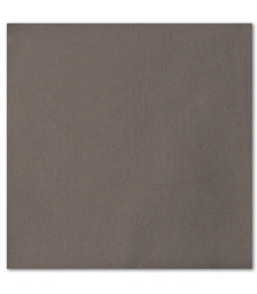 serviette de table brodée gris fonce