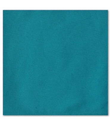 serviette de table brodée bleu tropique