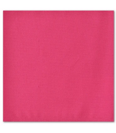 serviette de table brodée fushia