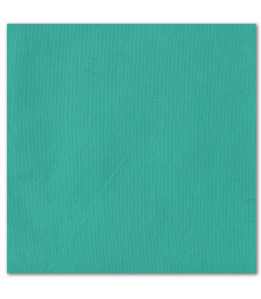 serviette de table brodée vert turquoise
