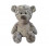 Peluche ours gris personnalisé avec broderie