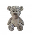 Peluche ours gris personnalisé avec broderie