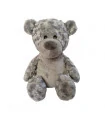 Peluche ours gris personnalisé avec broderie