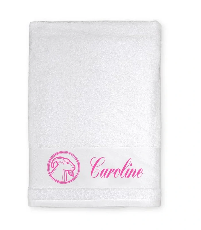 Signe du zodiaque capricorne brodé