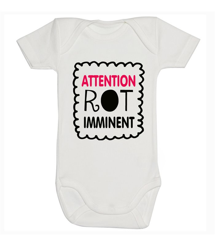 Body Bébé Rigolo – "Attention Rot Imminent"