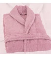 Peignoir brodé Clarysse vieux rose