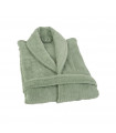 Peignoir brodé vert Clarysse