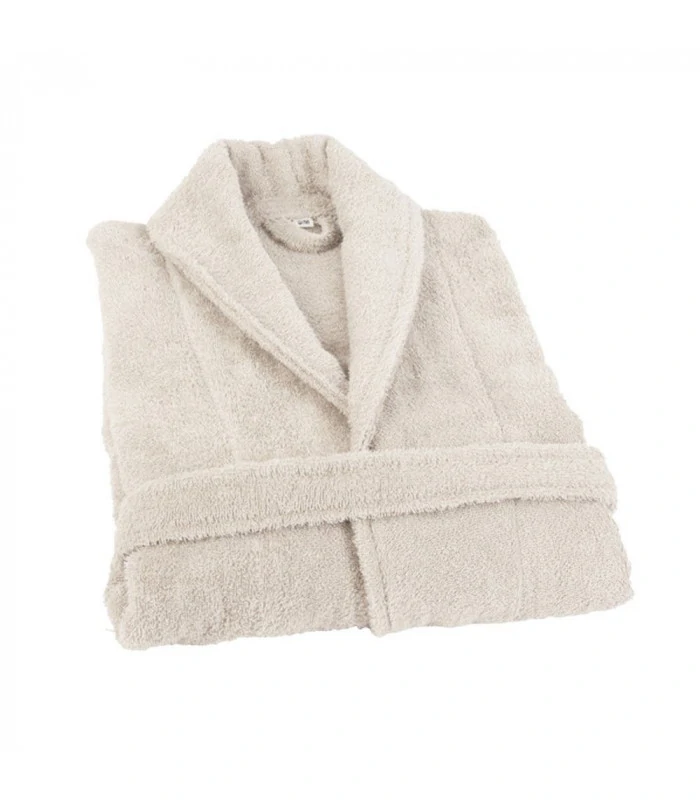 Peignoir de bain brodé ficelle
