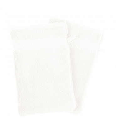 gant de toilette brodé base blanc