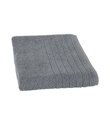 serviette de bain brodée grise malmo