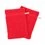 Gant de toilette rouge brodé