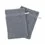 Gant de toilette gris foncé brodé