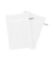 Gant de toilette blanc brodé