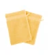 Gant de toilette jaune brodé