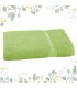 drap de bain vert granny brodé