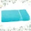 Maxi Drap de bain brodé bleu turquoise