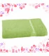 drap de bain brodé vert