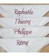 serviette de table brodée pour la famille