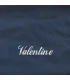 serviette à broder bleu