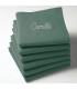 serviette de table verte