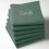 Serviette de table brodée verte