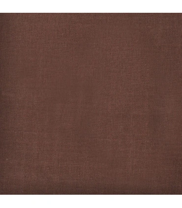 Serviette de table marron chocolat brodée