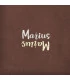 serviette chocolat marron brodée