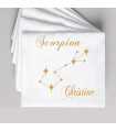 Serviette de Table Personnalisée Broderie Scorpion