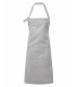 tablier gris bavette brode
