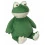 Grenouille peluche brodée