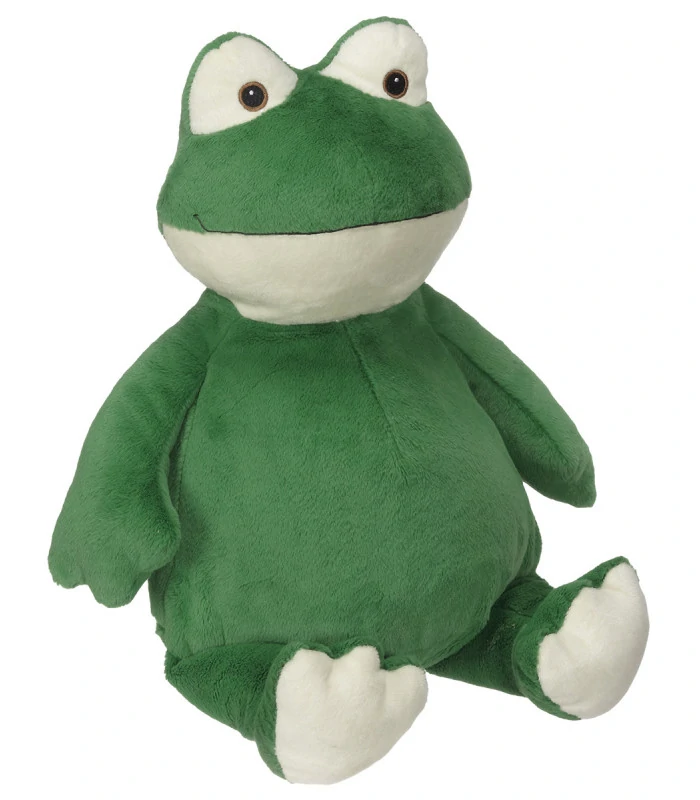 Grenouille peluche brodée