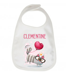 bavoir bebe chat personnalise