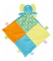 Doudou plat elephant multicouleur