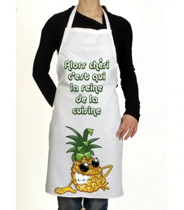 tablier de cuisine motif ananas