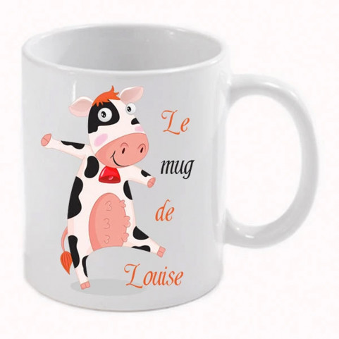 mug personnalisé motif vache